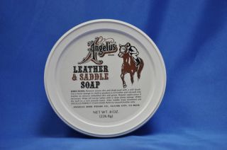 Saddle Soap, Leather Cleaner, Angelus 8oz  NEW