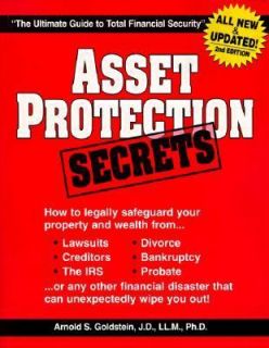 Asset Protection Secrets by Arnold S. Goldstein 1997, Paperback