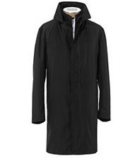 Traveler Double Collar 3/4 Length Raincoat   Extended Sizes