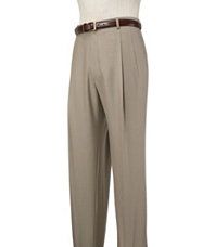 Signature Imperial Blend Wool/Silk Plain Front Trousers