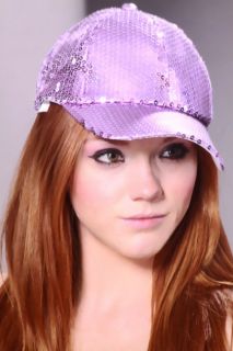 Pink Sequin Cap Hat @ Amiclubwear Hat Online Store Womens Hat 