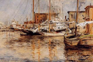 Oyster Boats North River, John Twachtman   CANVAS OR PRINT WALL ART