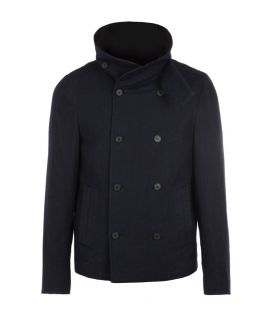 Damask Pea Coat, , , AllSaints Spitalfields