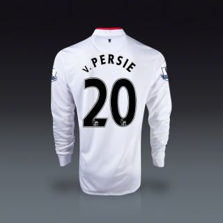 Nike Robin van Persie Manchester United Long Sleeve Away Jersey 12/13 