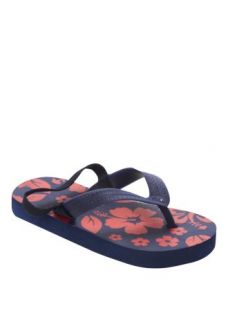 Matalan   Boys Hibiscus Print Flip Flop With Ankle Strap