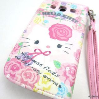 New Hello Kitty Flip Wallet Leather Case Cover For Samsung Galaxy S 3 