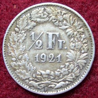 1886 B SWITZERLAND / HELVETIA 2 Francs GREAT SWISS Silver Coin
