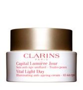 Clarins Vital Light Day Illuminating Anti Ageing Cream   All Skin 