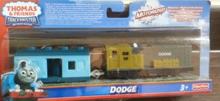 THOMAS & FRIENDS TRACKMASTER MOTORIZED DODGE WITH BLUE COACH