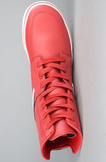 The Gilligan High Sneaker in Red and Black