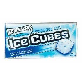 HERSHEY ICE BREAKERS CUBES PEPPERMINT GUM 8 packs
