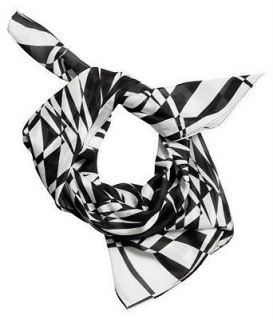 VERSACE FOR H&M MENS BLACK & WHITE GRAPHIC DESIGN SCARF HEAD SCARVES 