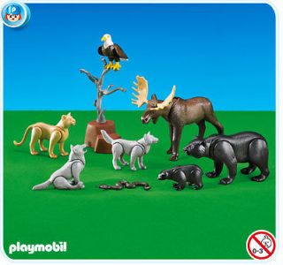 Playmobil Add On 7530 MOOSE BEARS WOLVES EAGLE COUGAR PUMA SNAKE 
