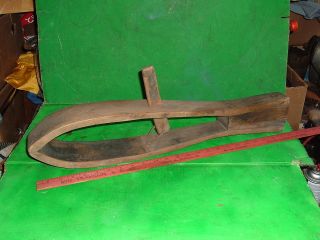 rare wooden horse collar harness making sewing brace jig farm tool 