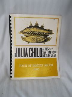 Julia ChildTour Of Dining Decor 1965 Antique limited edition cookbook