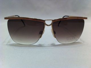 Gucci 2241 77/78P Rare Vintage sunglasses D Frame Stripe Brown 