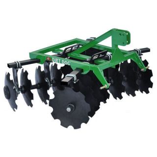 Dirt Dog 100 7, 78 3 Point Tandem Disc Harrow w/16 Discs For Compact 