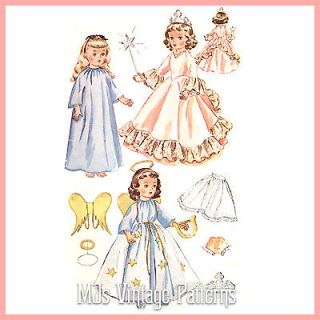 Vtg 1950s Doll Princess Angel Pattern ~ 14 15 Sweet Sue, Miss Revlon 