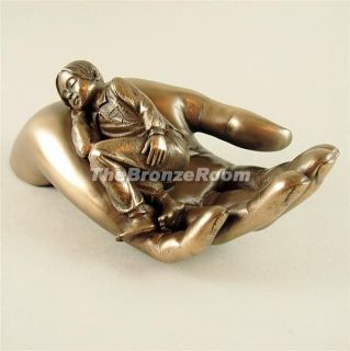 Boy Asleep in Hand  Ltd Ed. Bronze Heredities Sculpture