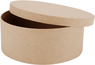 Wholesale Paper Mache Round Box 7 1/2X7 1/2X3 (SKU 639260 