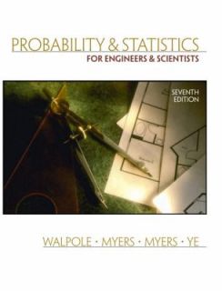   Walpole, Raymond H. Myers and Sharon L. Myers 2001, Hardcover