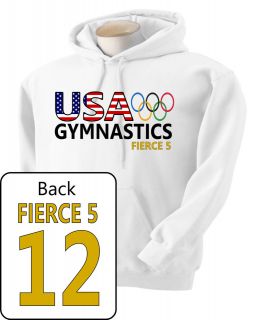 USA Gymnastics Wieber Ross Maroney Raisman Douglas Hoodie Fierce/Fab 