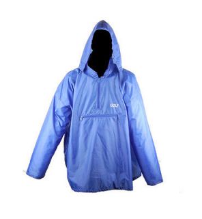 New Packable Waterproof Rain Jacket   BLUE   One Size Fits All