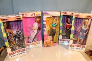 Lot of 5 GALOOB Toys SPICE GIRLS ON TOUR Dolls USED 
