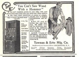 1904 ad j yawman erbe mfg co cant saw wood with a hamer