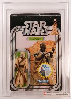 1978 Kenner Star Wars 20 Back X Sand People AFA 70 Clear