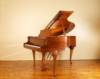 Newly listed Mason and Hamlin Model B 5 ft. 4 in. Queen Anne Mahogany 