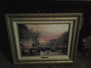  Paris, City Lights Gold Frame Certificate of Authenticity 18x22