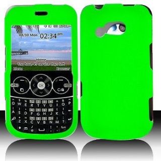 Rubberized Neon Green Protector HARD Case Snap on Phone Cover for 