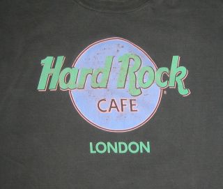 HARD ROCK CAFE London Gray Large Vintage RARE Hard to Find T shirt 