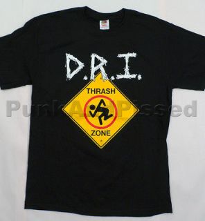 DRI Thrash Zone Sign t shirt   Official   FAST SHIP