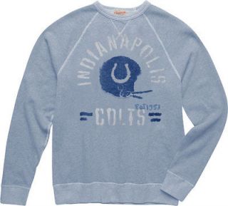 Indianapolis Colts Heather Vintage French Terry Crew Sweatshirt