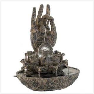 Hand Of Buddha Indoor Water Fountain, NEW