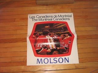   1978 1979 Molson Montreal Canadiens Calendar FREE S/H CANADA & USA