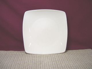 Fitz & Floyd China Gourmet White Square Pattern Salad Plate