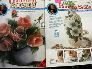 PRISCILLA HAUSER BASIC TOLE PAINTING INSTRUCTIONS BOOKS STROKES 