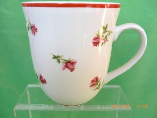 LAURA ASHLEY HATHAWAY ROSE Pink, Green & White Floral Coffee Tea Mug 