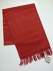 NWT BURBERRY Solid Horse Embroidered Cashmere Scarf (Made in Scotland 