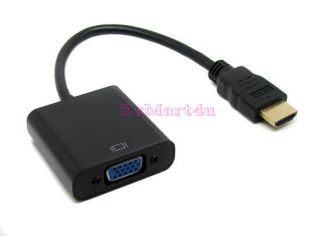 NEW 1080P HDMI Male To VGA RGB Female Video Cable Converter Adapter 