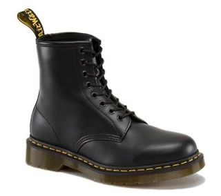 Dr Martens 1460 Black Smooth Classic 8 Eye Leather Boots UK 9