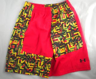 Under Armour Rasta Lacrosse Shorts Loose Fit Pockets Heat Gear NWT$40 