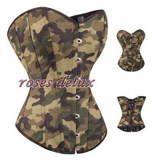   Green Camouflage S Bustier Costume dew shoulder clothing RD g8069_g