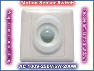 Wall Mount PIR Motion Sensor Lighting Switch Lamp IR