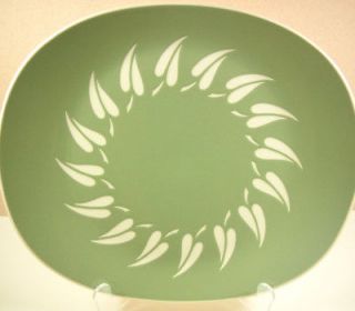 VTG Harker Ware Coronet Leaves Rectangle Serving Plate