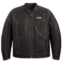 mens harley davidson leather jacket in Clothing,  