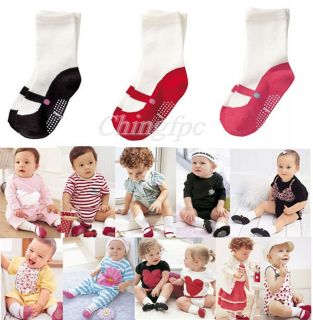 Prs Baby Kids Children Girl Infant Toddler Anti slip Shoes Cotton 